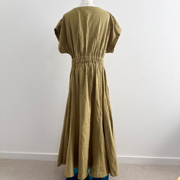 Free people Outta Here Midi Olive Green Women's Dress, Medium - Picture 6 of 6